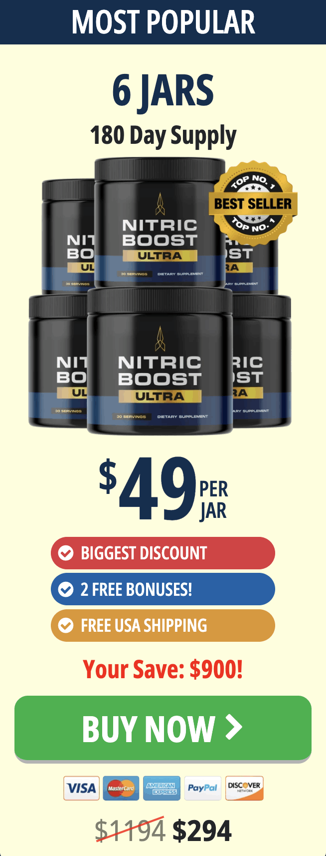 Nitric Boost 6 jars